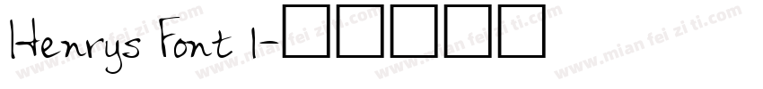 Henrys Font 1字体转换